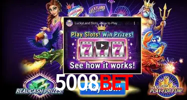 Bônus após cadastro na 5008bet